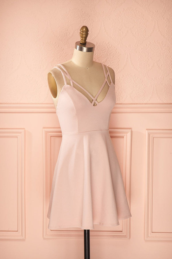 Homecoming Dress Sexy Pink Cheap Short Prom Dress Party Dress Homecoming Dress BabaMila