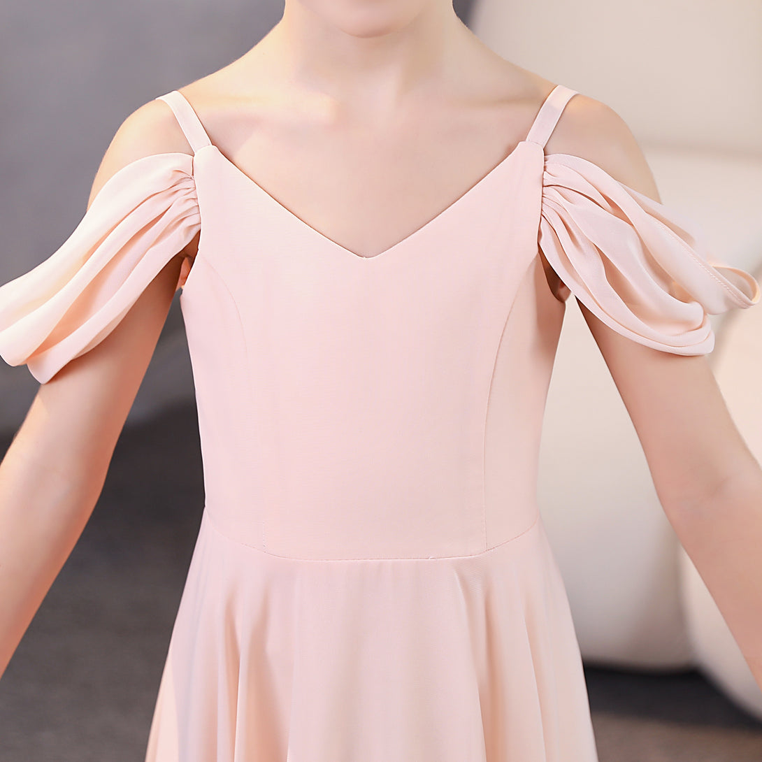 Girls Birthday Dresses Chiffon Floor-Length Junior Bridesmaid Dress/Party Dresses Gidiondress
