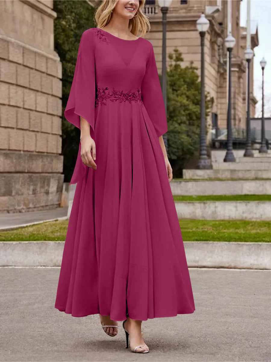 A-Line/Princess One-Shoulder Sleeveless Floor-Length Mother Of The Bride Dresses With Split Side BabaMila