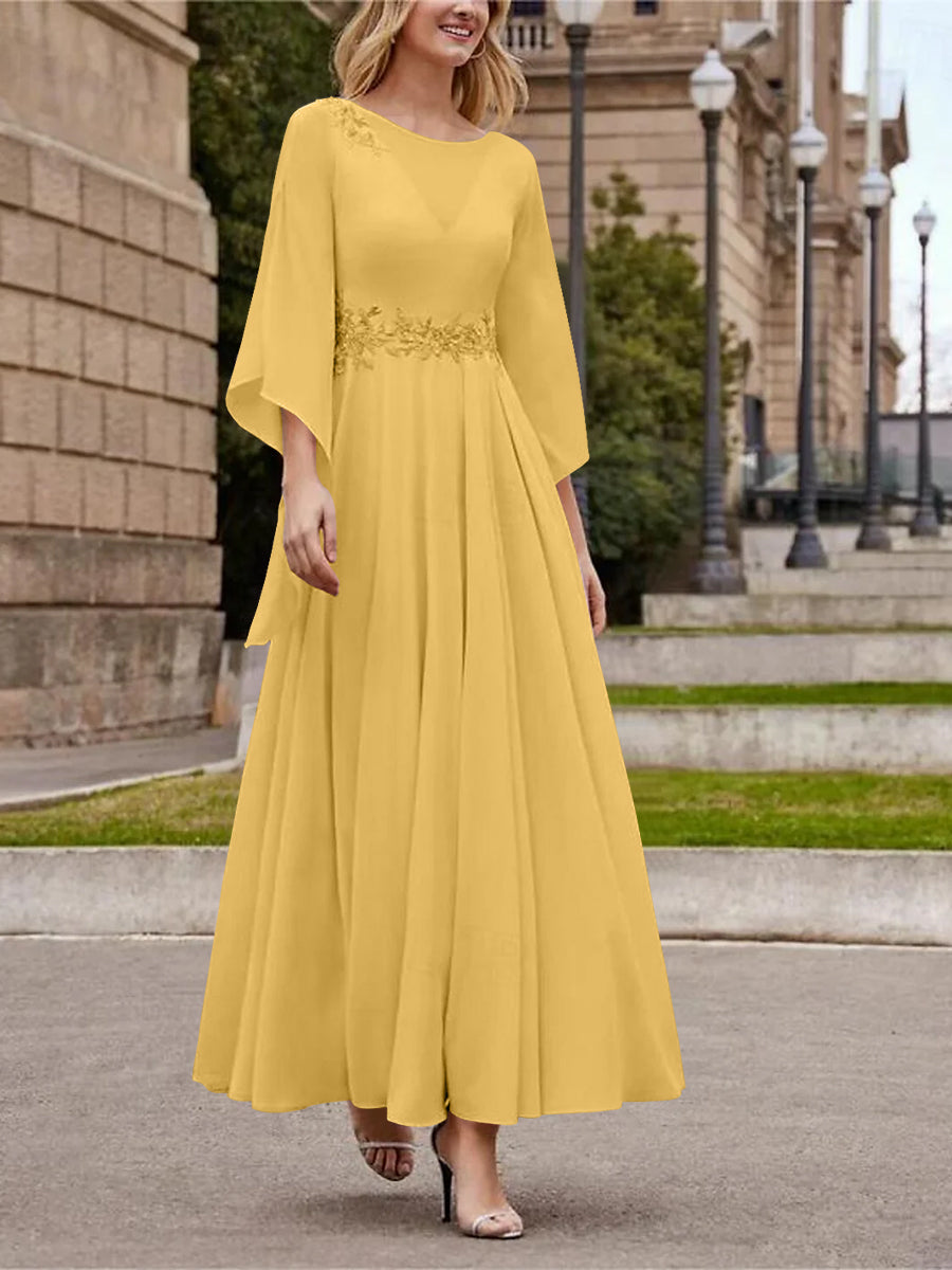 A-Line/Princess One-Shoulder Sleeveless Floor-Length Mother Of The Bride Dresses With Split Side BabaMila