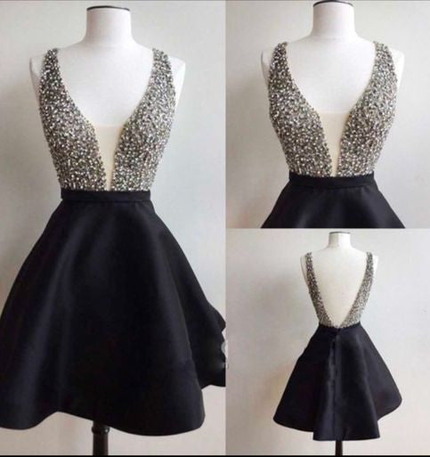 Homecoming Dress Little Black Dress Short Prom Dress Party Dress Homecoming Dress BabaMila
