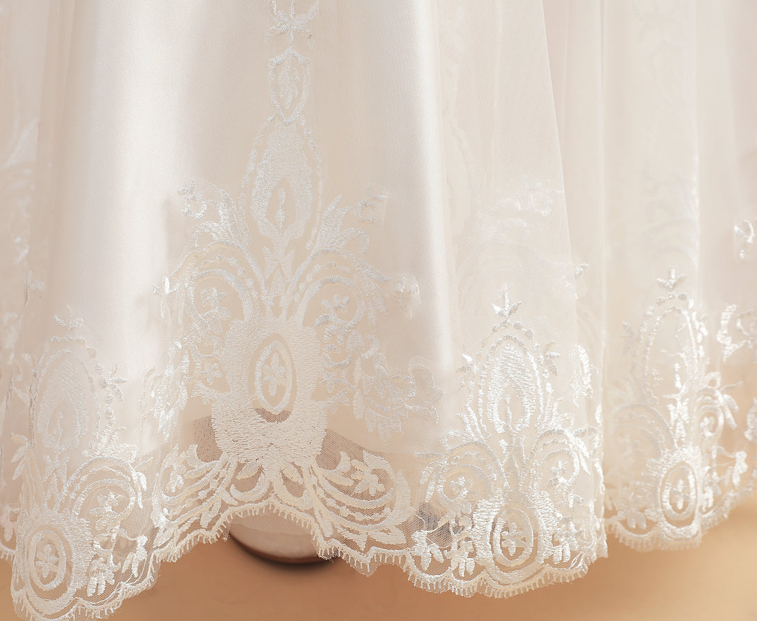 Charming Sleeveless Ball-Gown/Princess Flower Girl Dresses With Lace Applique Gidiondress