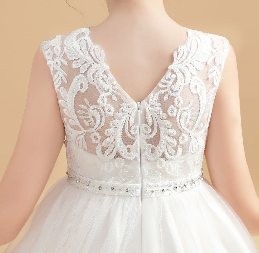 Charming Sleeveless Ball-Gown/Princess Flower Girl Dresses With Lace Applique Gidiondress