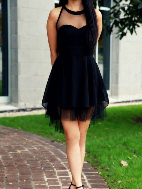 Homecoming Dress Little Black Dress Short Prom Dress Party Dress Homecoming Dress BabaMila