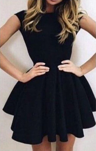 Homecoming Dress Sexy Black Backless Short Prom Dress Party Dress BabaMila