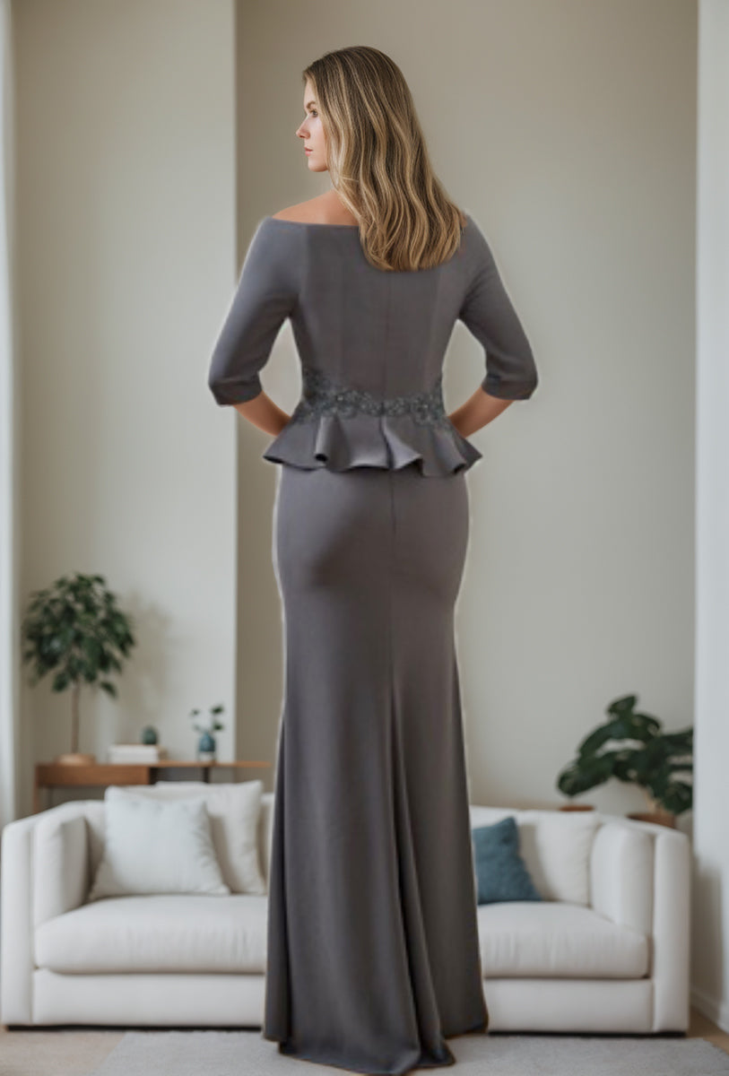 Trumpet/Mermaid V-Neck Mother Of The Bride Dresses With Ruffles & Appliques BabaMila