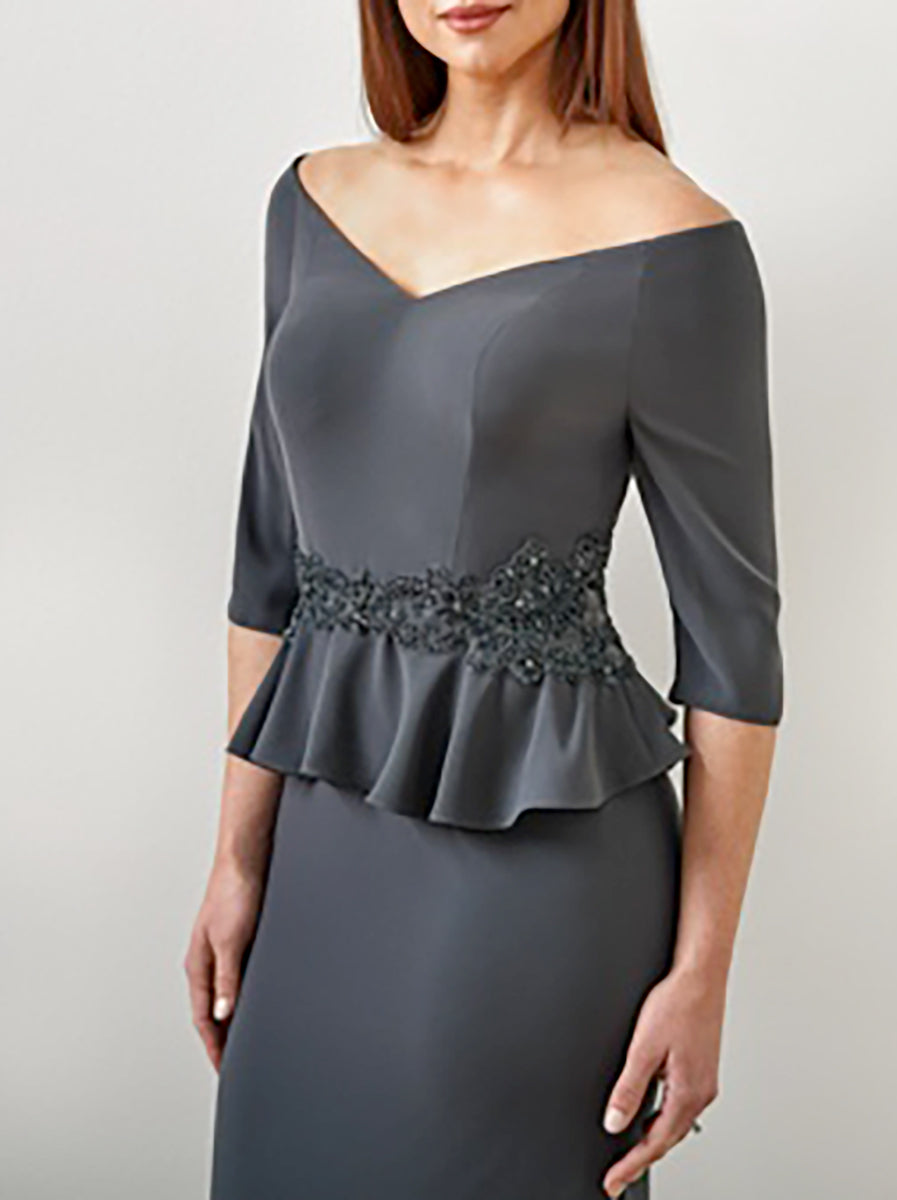 Trumpet/Mermaid V-Neck Mother Of The Bride Dresses With Ruffles & Appliques BabaMila