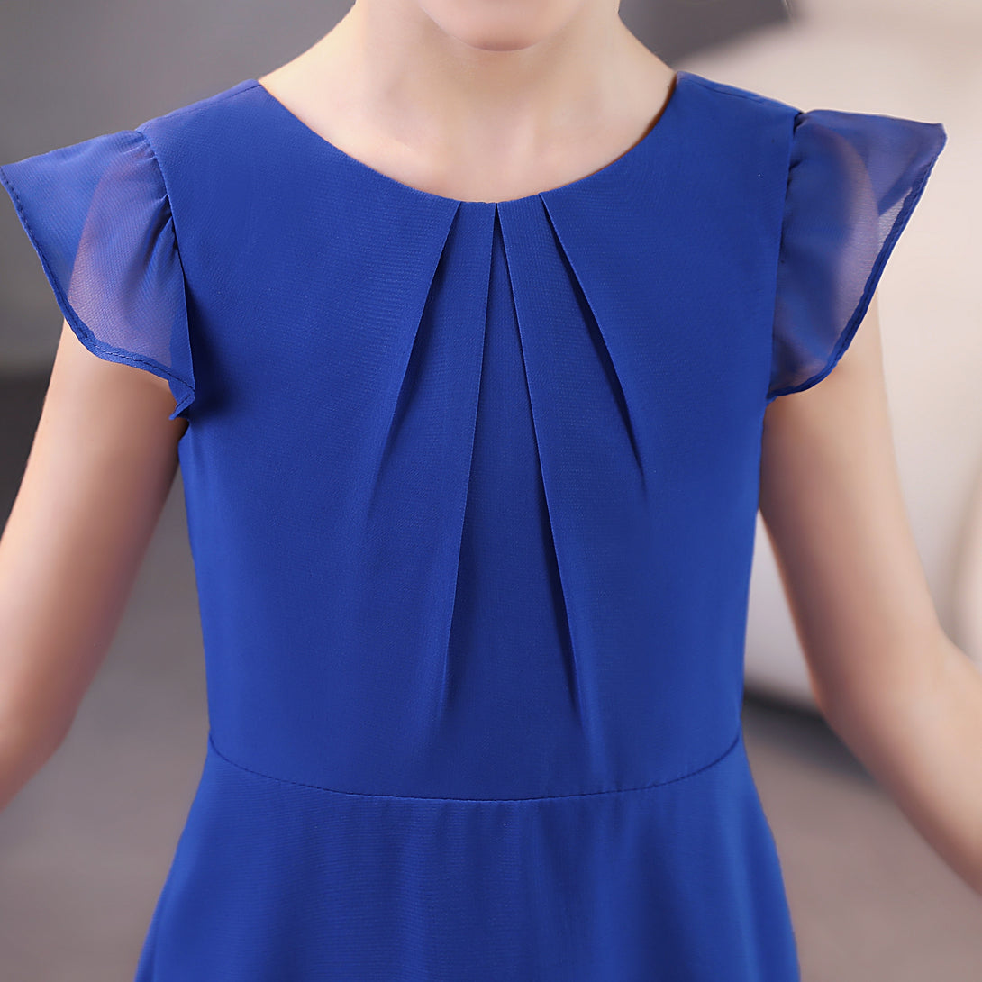 Girls Dresses Junior Bridesmaid Dress Chiffon Floor-Length Party Dresses Gidiondress