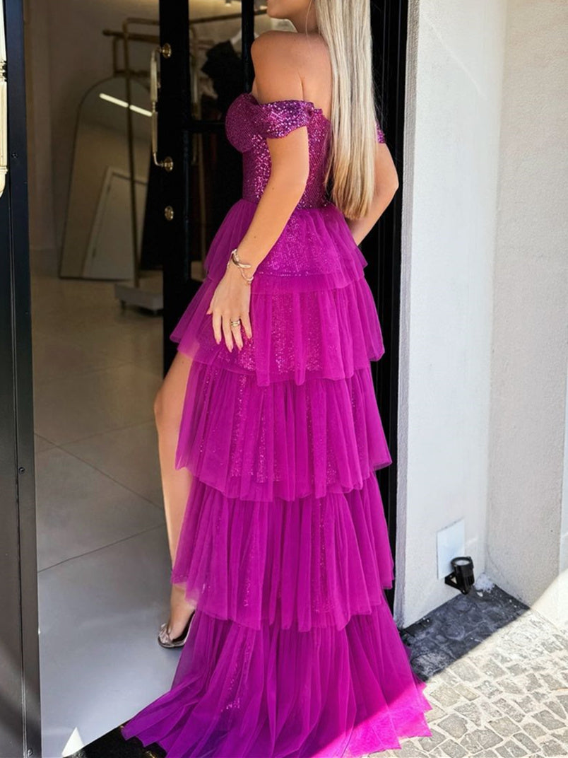 A-Line/Princess Sweetheart Sleeveless Floor-Length Sequins Evening Dresses With Sequins BabaMila