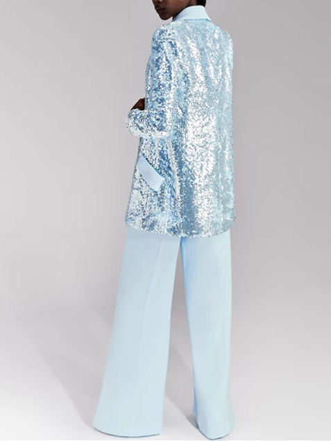 Two Pieces Evening Party Suit Jacket with Pockets/Pants BabaMila