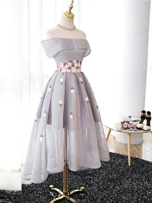 Homecoming Dress Tulle Off-the-shoulder Short Prom Dress Party Dress Homecoming Dress BabaMila