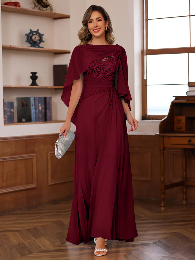 A-Line/Princess One-Shoulder Sleeveless Floor-Length Mother Of The Bride Dresses With Split Side BabaMila