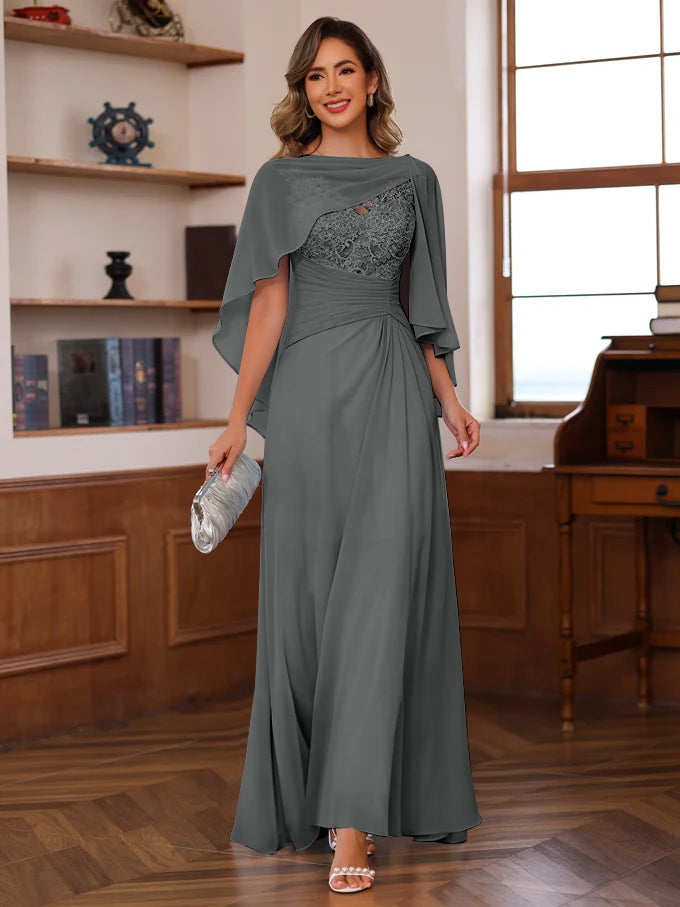 A-Line/Princess One-Shoulder Sleeveless Floor-Length Mother Of The Bride Dresses With Split Side BabaMila