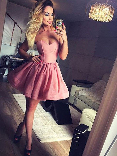 Homecoming Dress Organza Sweetheart Short Prom Dress Party Dress Homecoming Dress BabaMila