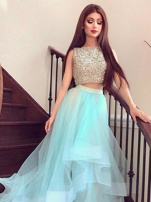 High Low Homecoming Dress Bateau Rhinestone Short Prom Dress Party Dress Homecoming Dress BabaMila