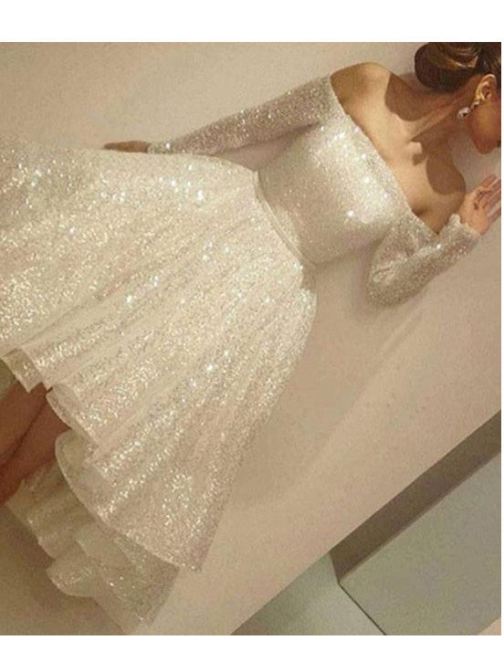 Homecoming Dress Off-the-shoulder Asymmetrical Short Prom Dress Party Dress Homecoming Dress BabaMila