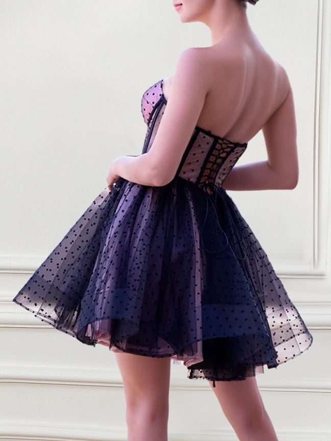 A-Line/Princess Sweetheart Sleeveless Short/Mini Party Dance Cocktail Homecoming Dress BabaMila