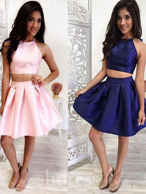 Homecoming Dress Halter Sleeveless Short Prom Dress Party Dress Homecoming Dress BabaMila