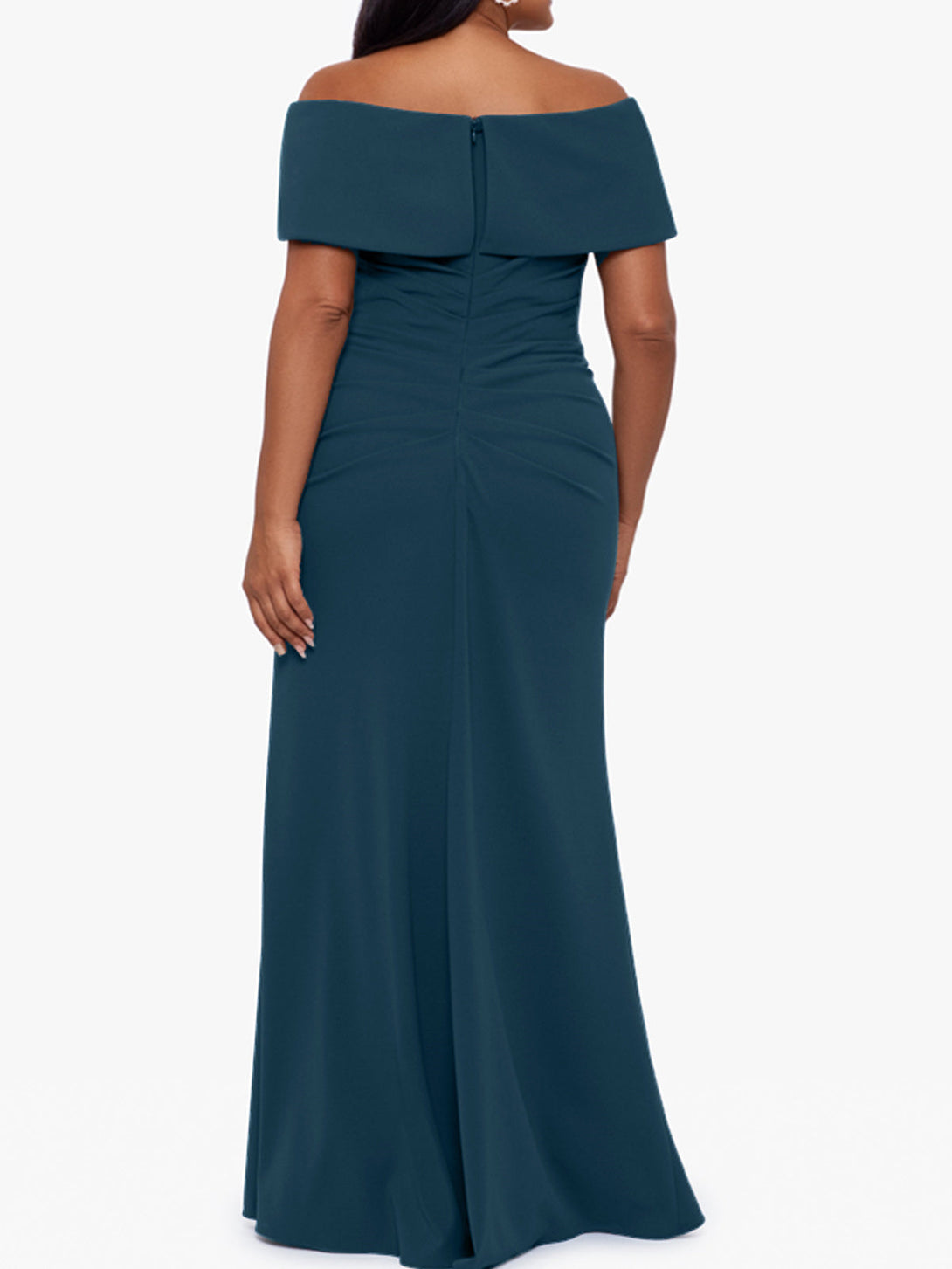 Trumpet/Mermaid Off-The-Shoulder Sleeveless Floor-Length Plus Size Mother Of The Bride Dresses BabaMila
