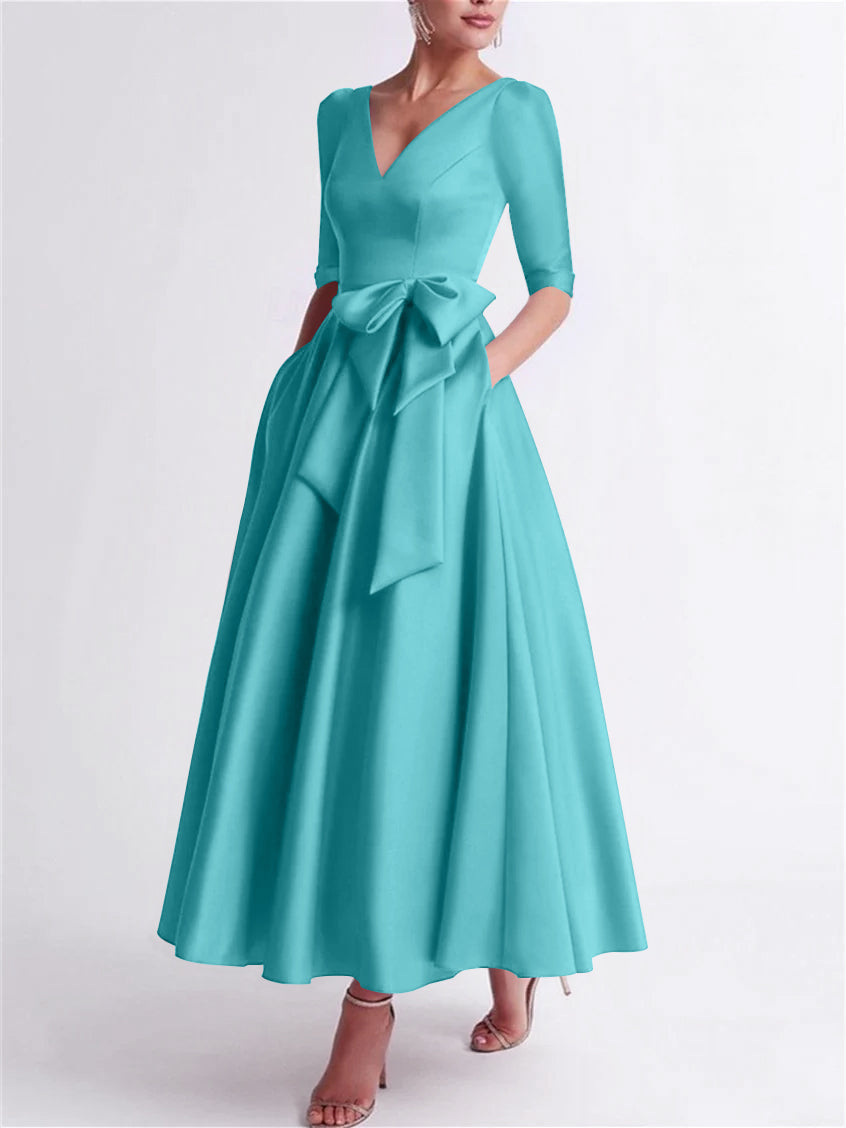 A-Line/Princess One-Shoulder Sleeveless Floor-Length Mother Of The Bride Dresses With Split Side BabaMila