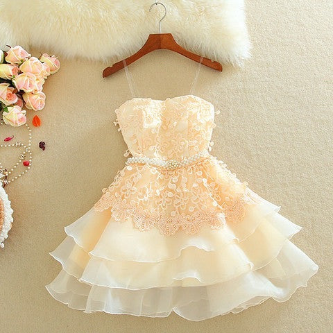 Homecoming Dress Beading Flouncing Short Prom Dress Party Dress Homecoming Dress BabaMila