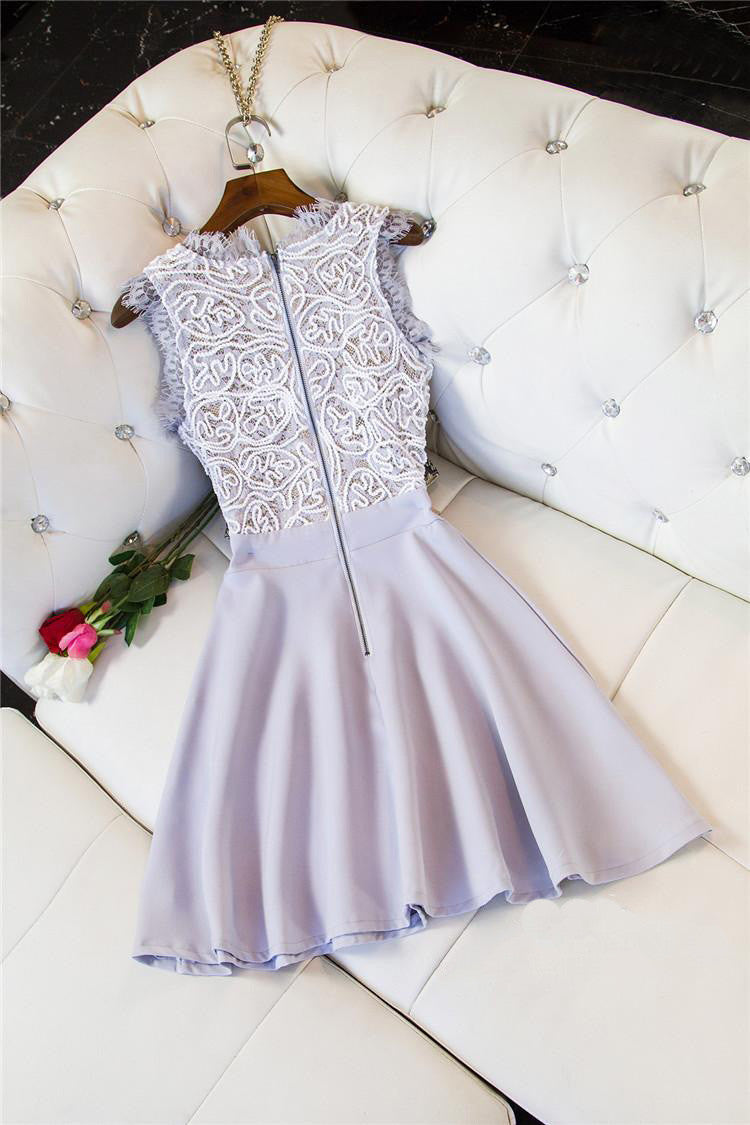 Homecoming Dress Black Sleeveless Short Prom Dress Party Dress Homecoming Dress BabaMila