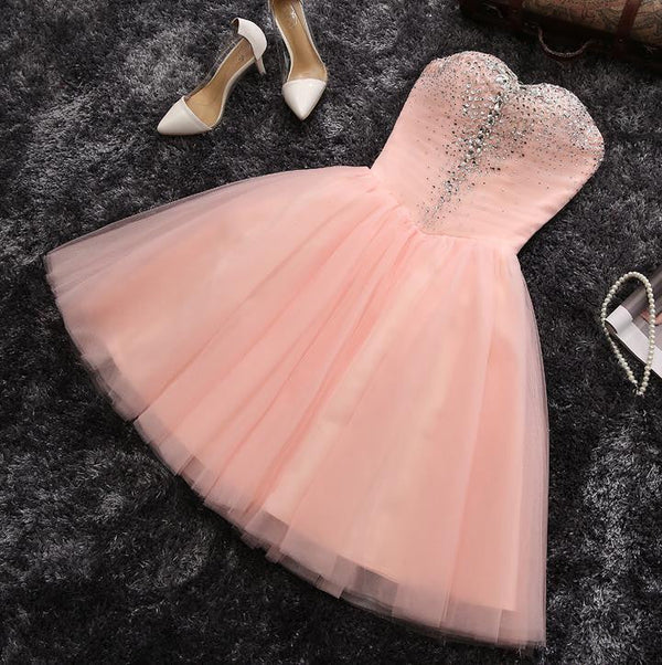 Homecoming Dress Cheap Tulle Sequins Short Prom Dress Party Dress Homecoming Dress BabaMila