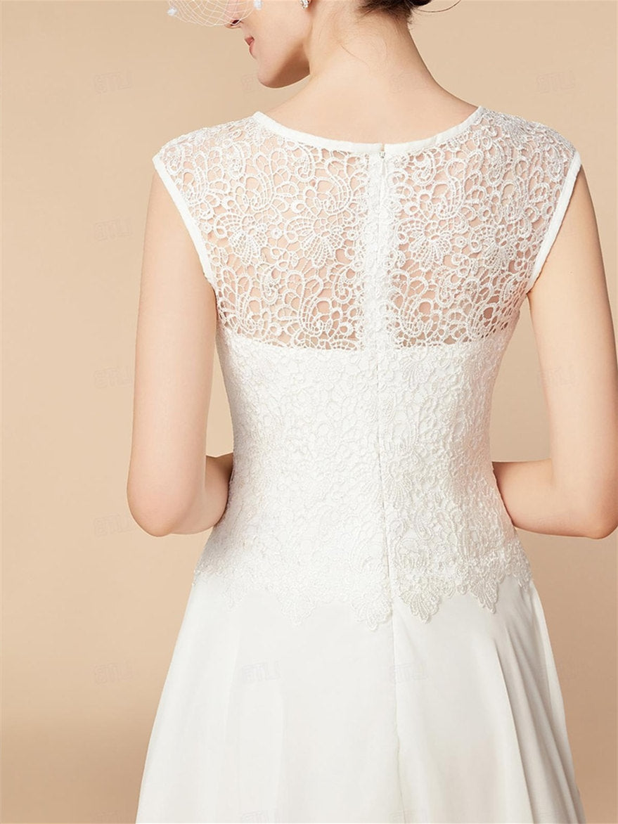 A-Line/Princess 3/4 Length Sleeve Knee Length Mother Of The Bride Dresses With Wraps BabaMila