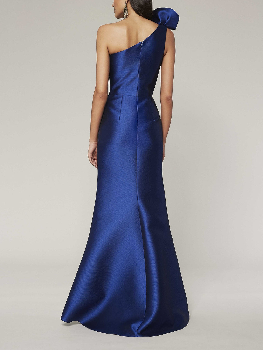 A-Line/Princess One-Shoulder Sleeveless Floor-Length Mother Of The Bride Dresses With Split Side BabaMila