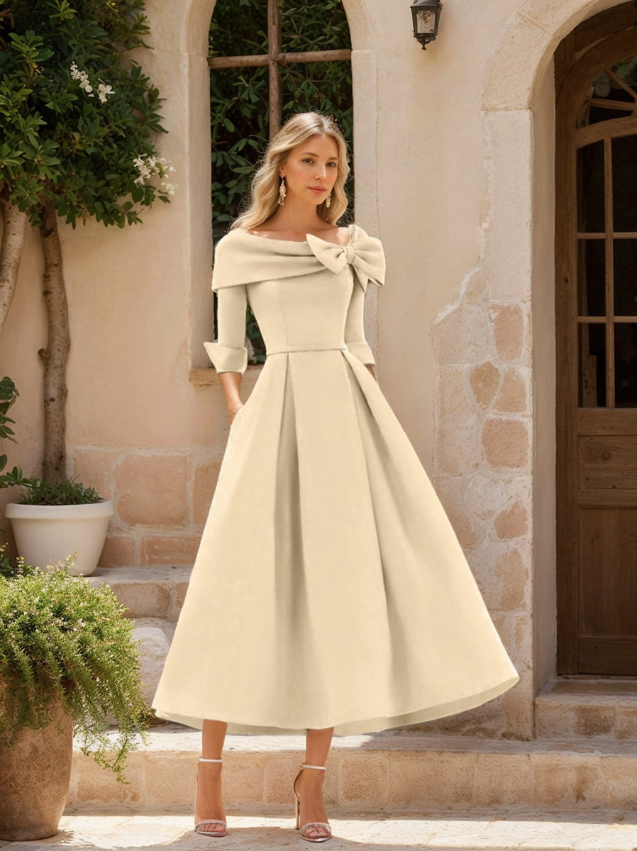 A-Line/Princess One-Shoulder Sleeveless Floor-Length Mother Of The Bride Dresses With Split Side BabaMila