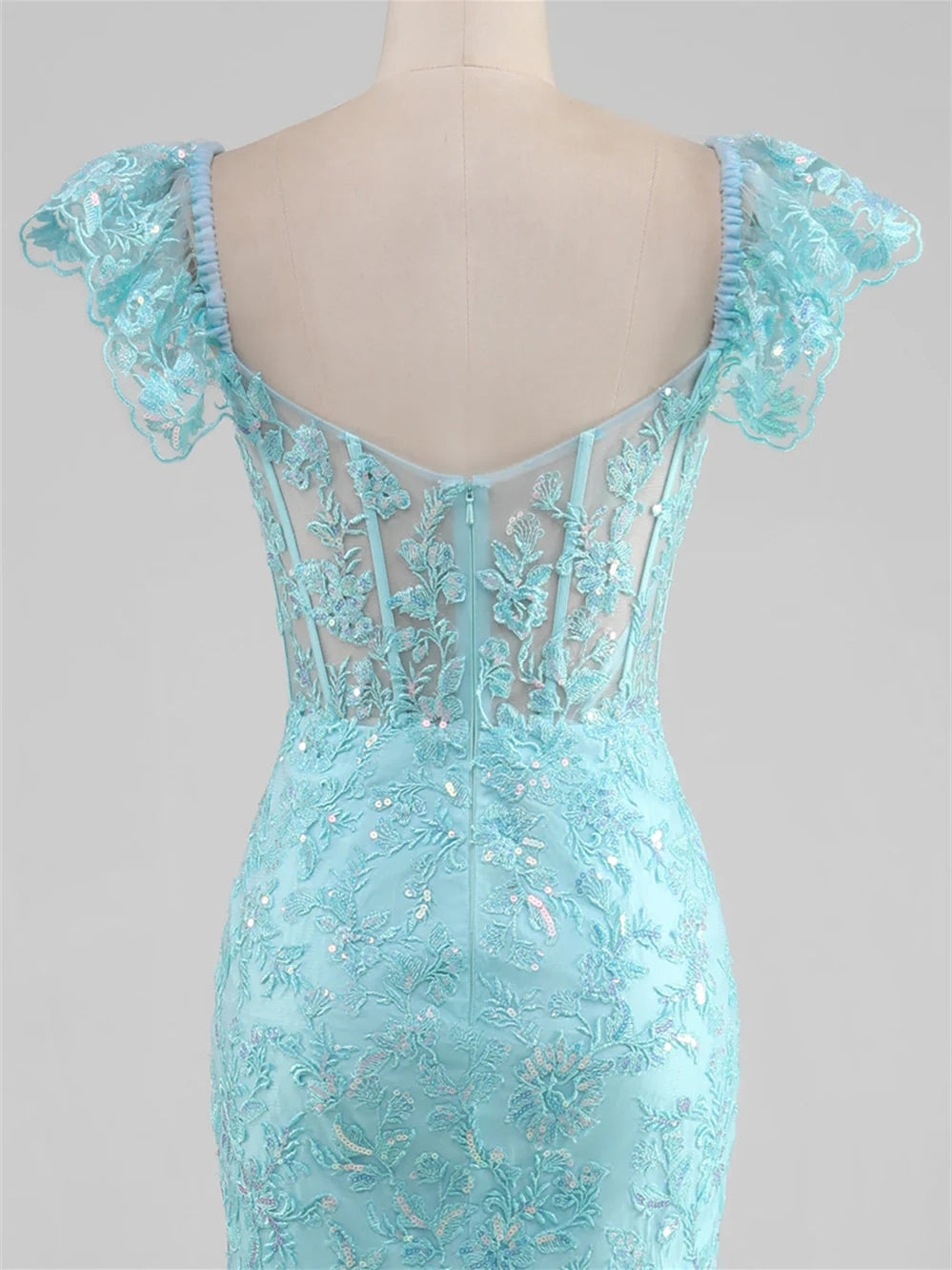 Mermaid/Trumpet Sweetheart Off-the-Shoulder Floor-Length Evening Dress with Split Side BabaMila