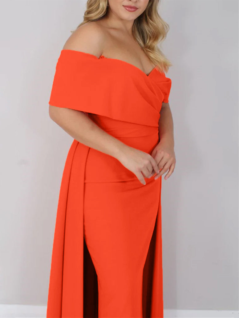 A-Line/Princess Off-The-Shoulder Ankle-Length Mother Of The Bride Dresses BabaMila