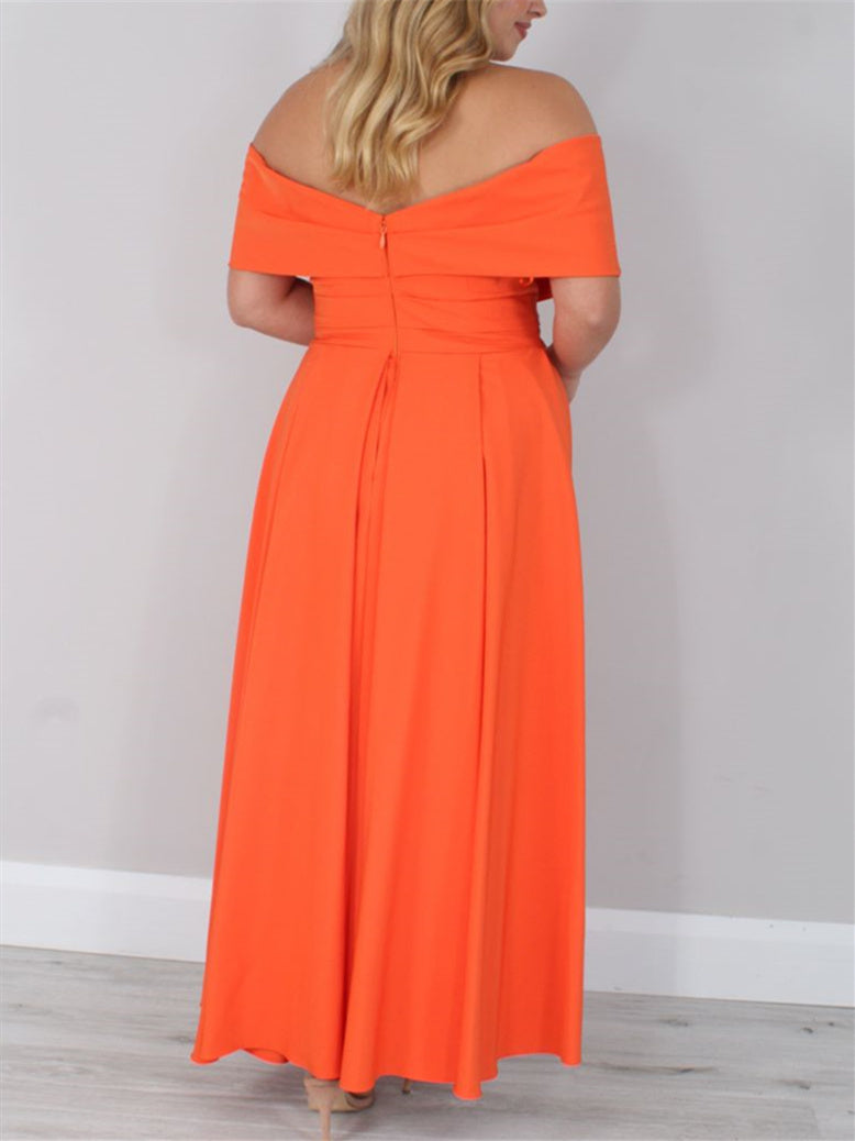 A-Line/Princess Off-The-Shoulder Ankle-Length Mother Of The Bride Dresses BabaMila