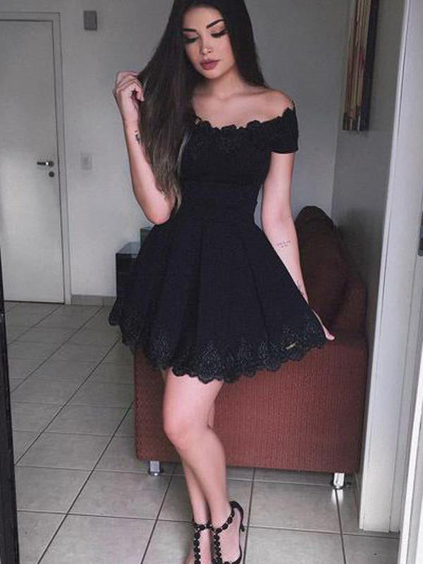 Homecoming Dress Sexy Little Black Dress Short Prom Dress Party Dress Homecoming Dress BabaMila