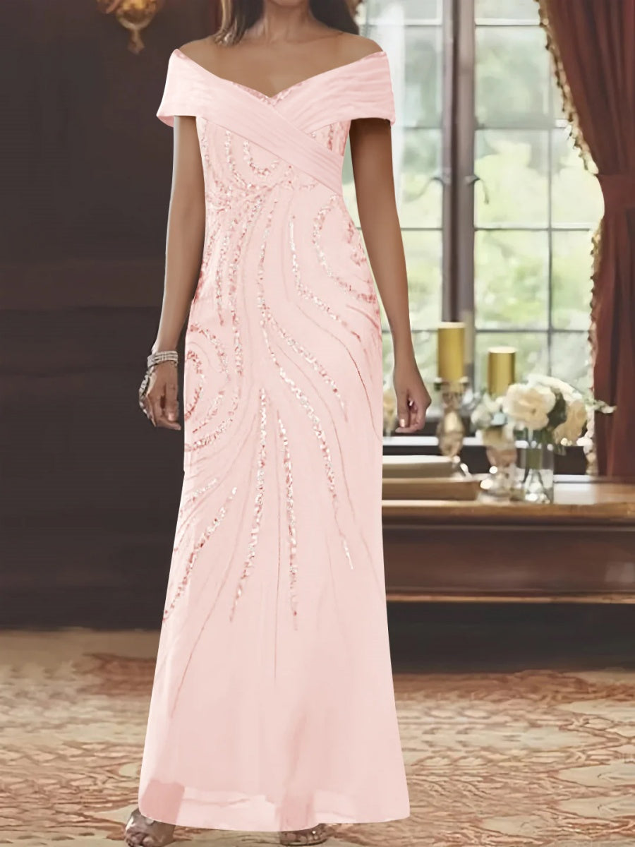A-Line/Princess One-Shoulder Sleeveless Floor-Length Mother Of The Bride Dresses With Split Side BabaMila