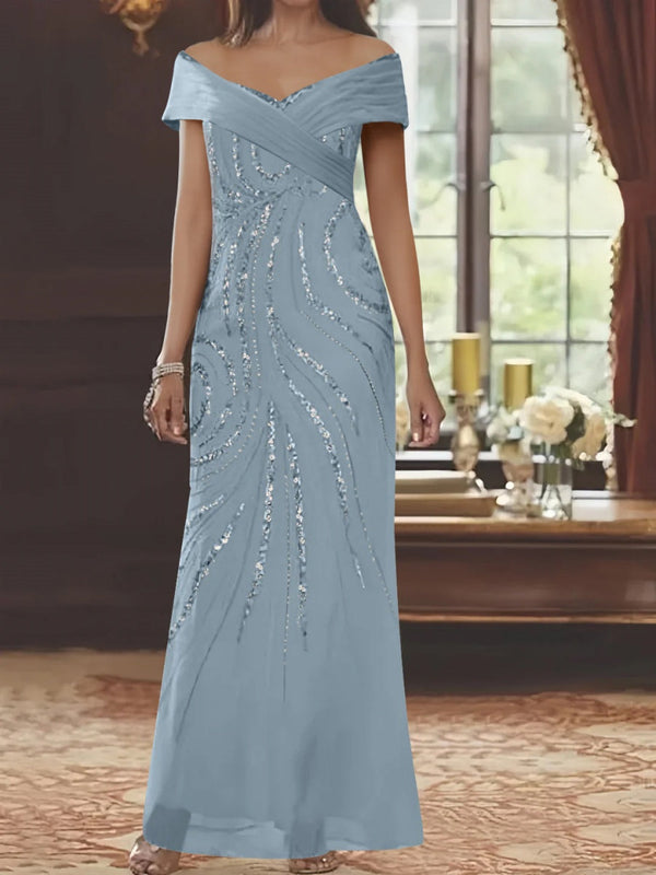 A-Line/Princess One-Shoulder Sleeveless Floor-Length Mother Of The Bride Dresses With Split Side BabaMila