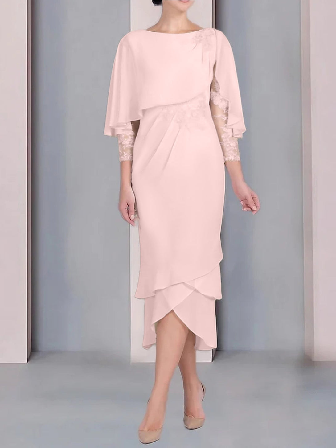 A-Line/Princess One-Shoulder Sleeveless Floor-Length Mother Of The Bride Dresses With Split Side BabaMila