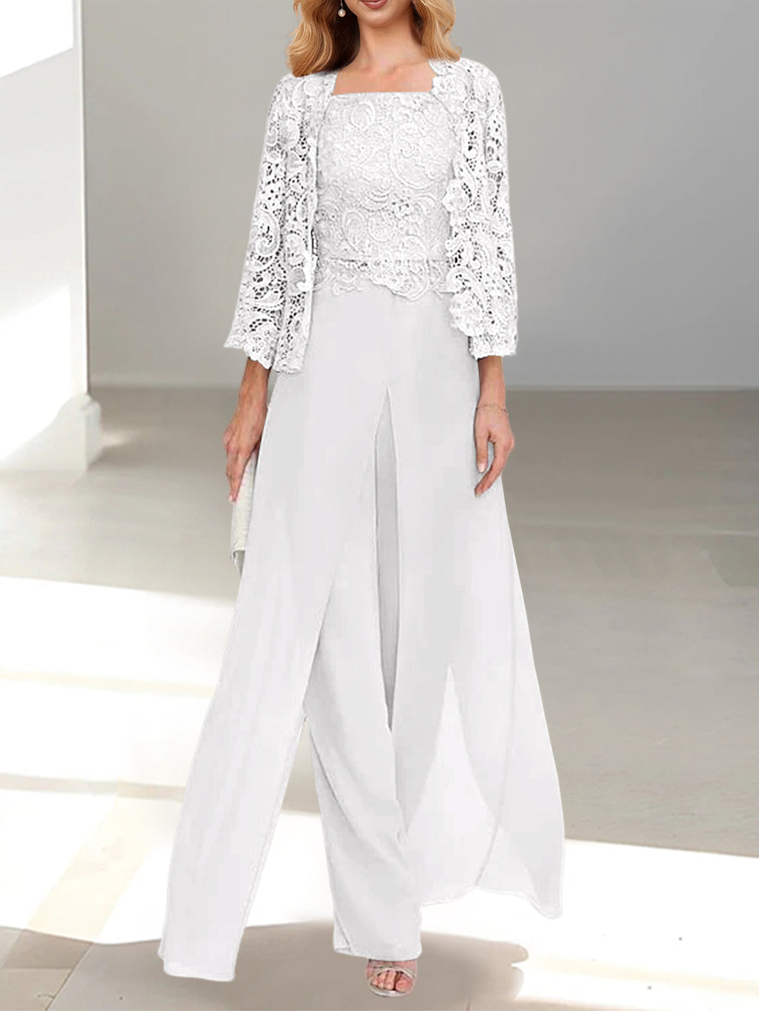 Sheath/Column Off-The-Shoulder Short Sleeves Tea-Length Unique Mother Of The Bride Dresses With Feathers BabaMila