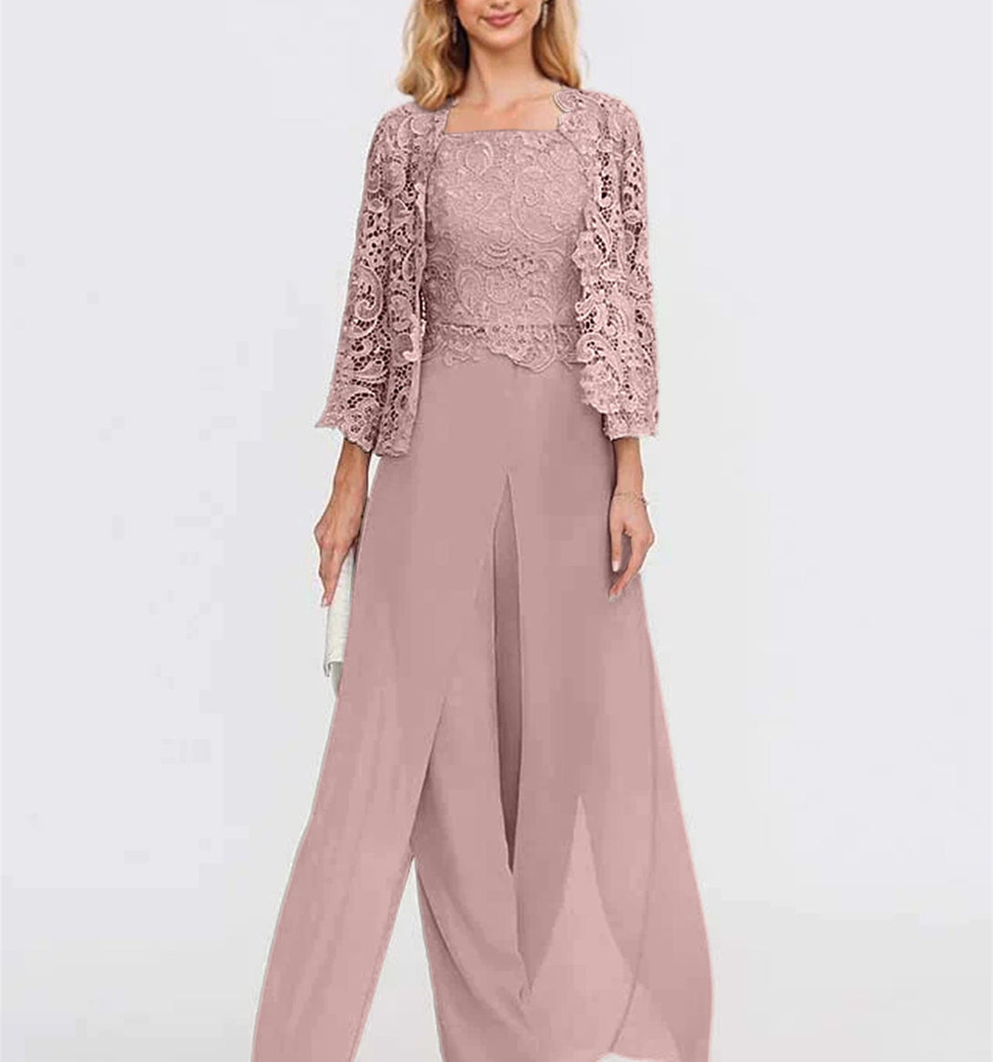 Sheath/Column Off-The-Shoulder Short Sleeves Tea-Length Unique Mother Of The Bride Dresses With Feathers BabaMila