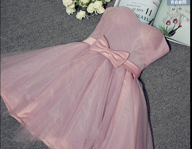 Homecoming Dress Sexy A-line Strapless Short Prom Dress Party Dress Homecoming Dress BabaMila