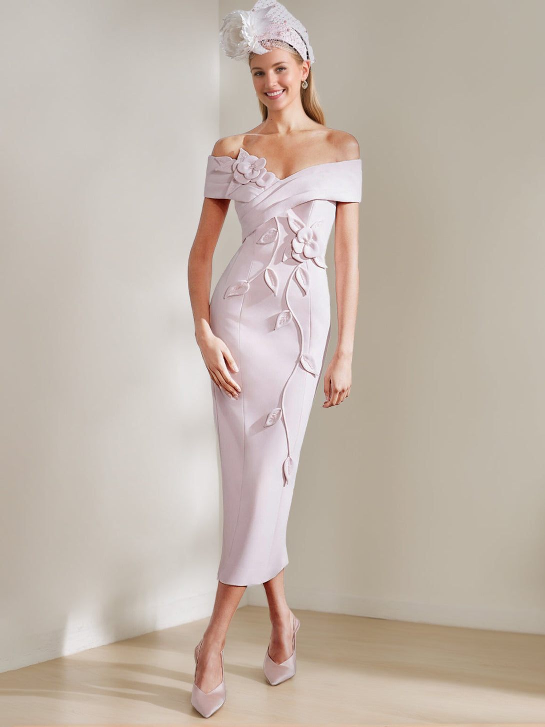 Sheath/Column Long Sleeves V-Neck Mother Of The Bride Dresses With Bow(S) BabaMila