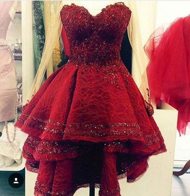 Sparkly Homecoming Dresses Lace Sweetheart Beautiful Short Prom Dress Party Dress Homecoming Dress BabaMila