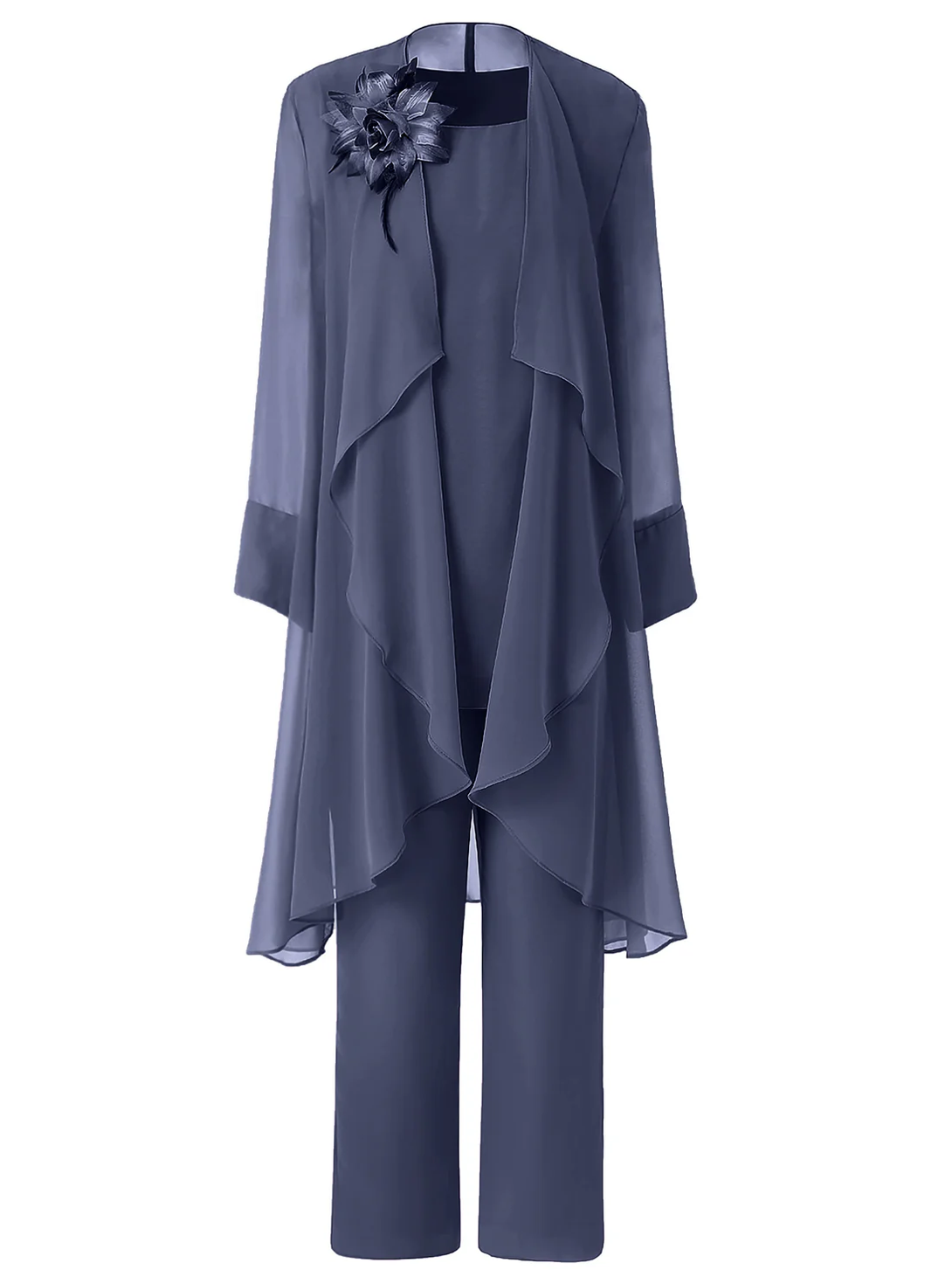 Floral Chiffon Mother of the Bride Dress Pant Suits BabaMila